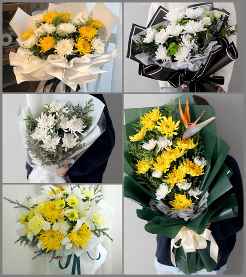 天津蓟州区孙各庄乡隆福寺村白事花束代送